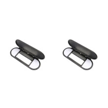2X Autodach Sonnenblende Sonnenblende Schminkspiegel Glasabdeckung Licht Lampenkappe Deckel für F54 F55 F56 F60 2015-2020 Schwarz