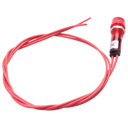 10X AC 250V Tappo di Plastica Indicator Lampada 1