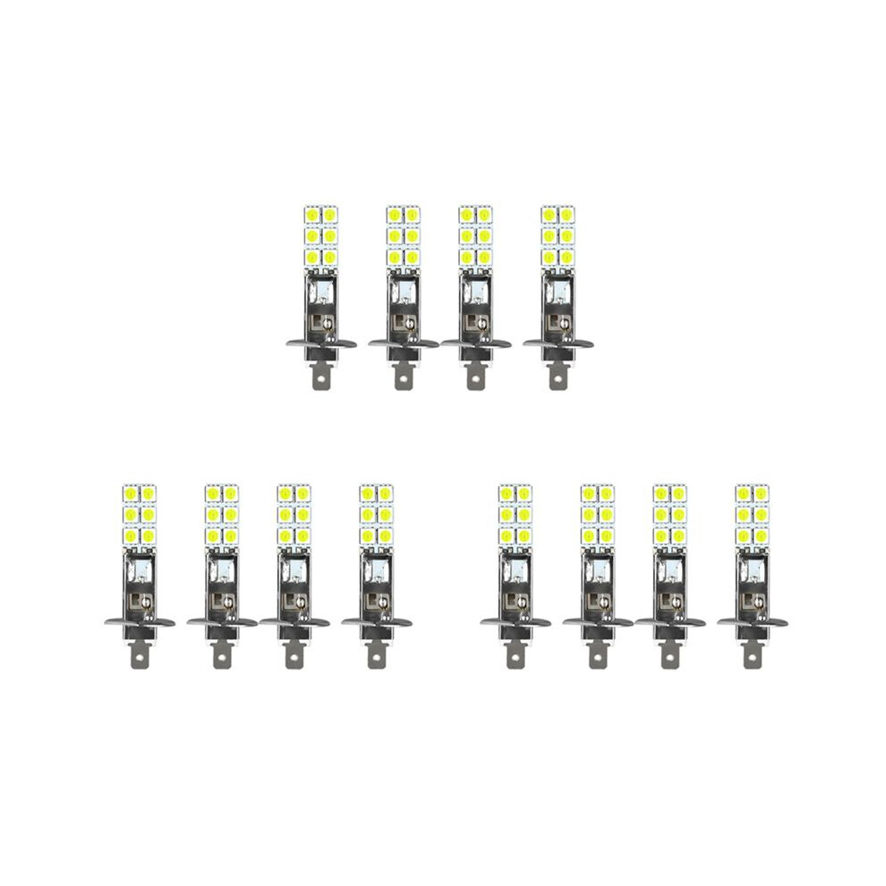 12Pcs H1 6000K Super 80W Led Head Bulbs Kit Fog Driving White/Light 6131153267089