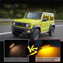 6X Bursztynowe śWiatłA Obrysowe Boczne LED do Jimny JB74 JB64 2018- Wymiana śWiatłA Kierunkowskazu, Przydymione
