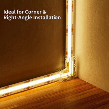 Connettore COB da 8 mm 16 Connettori Un Forma di L/Ad Angolo, 4 Connettori Gapless per Strisce LED COB, NON per Luci Un Nastro da 10 mm