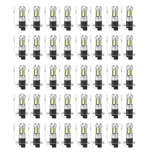 40-Delige H3 Super Heldere LED-Mist DRL-Gloeilampenset 6000K Wit 1