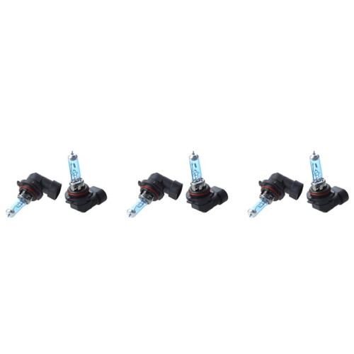 6 Pcs 9006 HB4 6000K Xenon Halogen Headlight  Light Lamp Bulbs 100W
