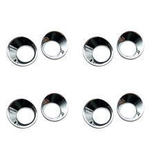 4X Front Fog Lamp Light Cover for 2020 2021 for Car Styling ABS Chrome