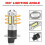 40-Delige H3 Super Heldere LED-Mist DRL-Gloeilampenset 6000K Wit 4