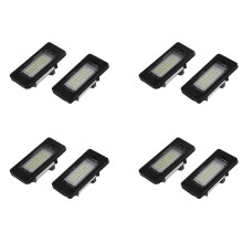 4 Pair Error Free 24 3528 LED License Plate Light Lamp for E39 E60 E61 E90 5 Series