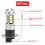 40-Delige H3 Super Heldere LED-Mist DRL-Gloeilampenset 6000K Wit 3