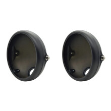 2X Motorcycle 7 Inch LED Headlight Mounting Housing Bracket for Headlight Light Housing Cover Bucket Lighthouse