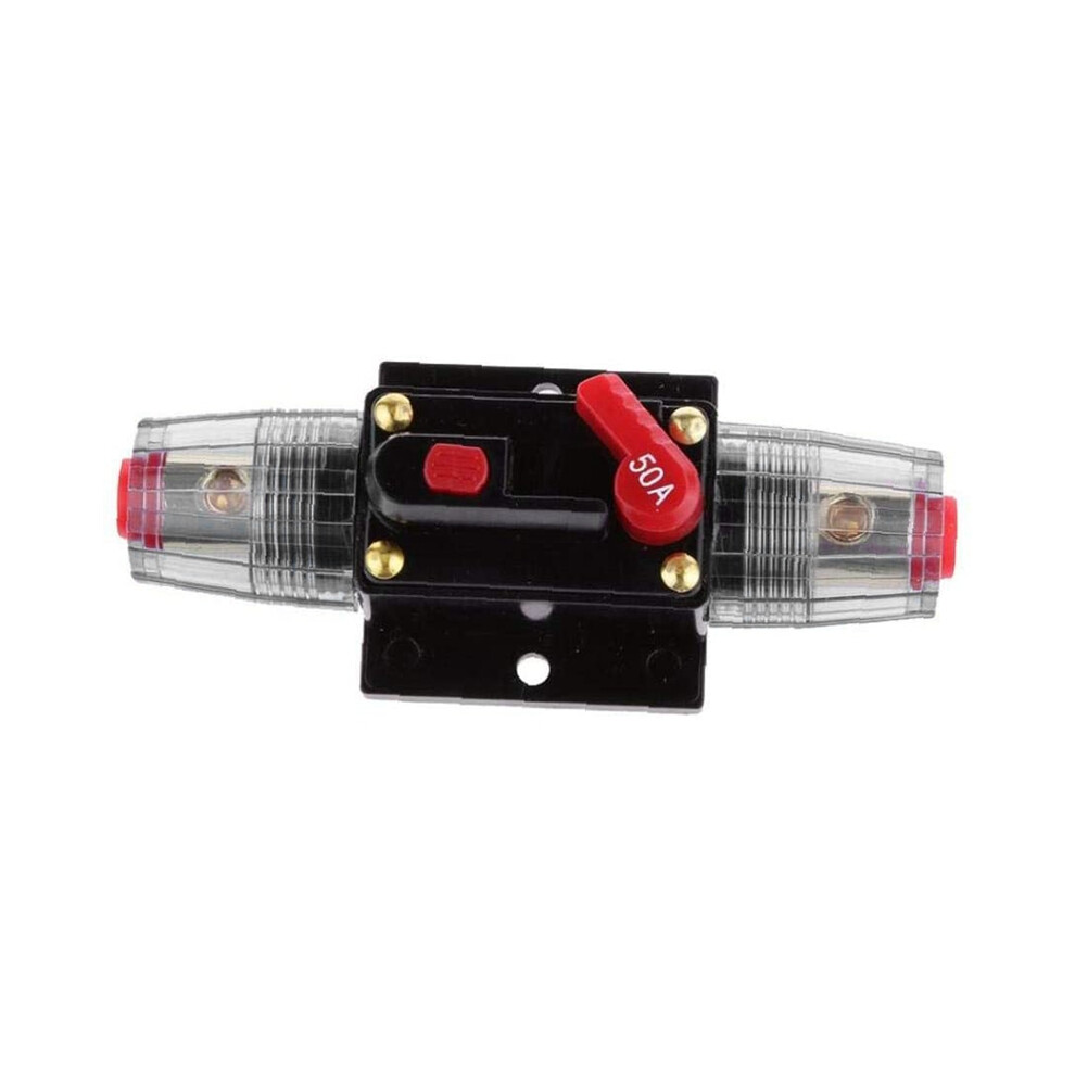 Circuit Breaker 12V-48V 50A Resettable Car Stereo Circuit Breaker Power Protection System 4714183018450