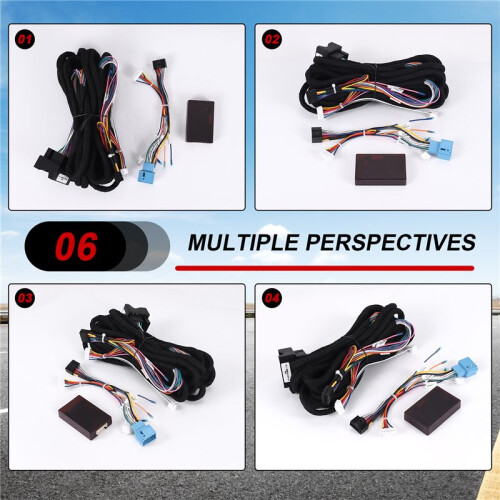 Car 16Pin 6-Meter Extended Wiring Harness Cable with Canbus For- E39(01-04)/E53(01-05) Install Android Stereo Player