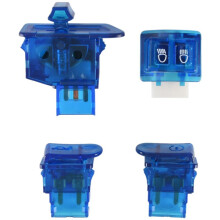 Pulsante Interruttore Clacson per Moto Pulsante Interruttore Indicatori di Direzione Pulsante Avvio per DIO ZX AF27 AF28 AF34 AF35 Blu