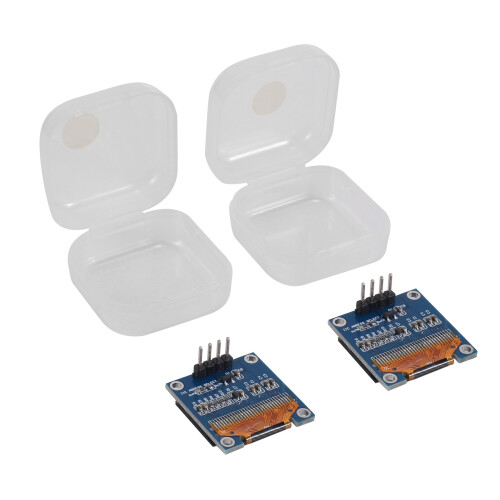 MóDulo de ExibiçãO OLED de 4 Unidades I2C IIC 128X64 MóDulo de ExibiçãO de 0,96 Polegadas SSD1315 para   R3 STM com Pinos 1