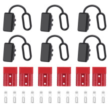6 Set 6-10 Gauge Connettore Rapido Batteria 50A 12-36V Batteria un Scollegamento Rapido Kit di Connettori per Cablaggio Batteria Spina Rapida A