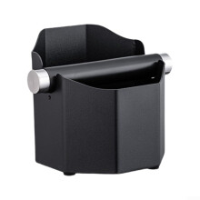 Espresso Knock Box with Removable Knock Bar and SplashProof Design, Fits Most Machines (Round)