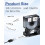 3 Pack Compatible Dymo 18483 Permanent Polyester Label Tape 12mm Black on White for Rhino Printer 2