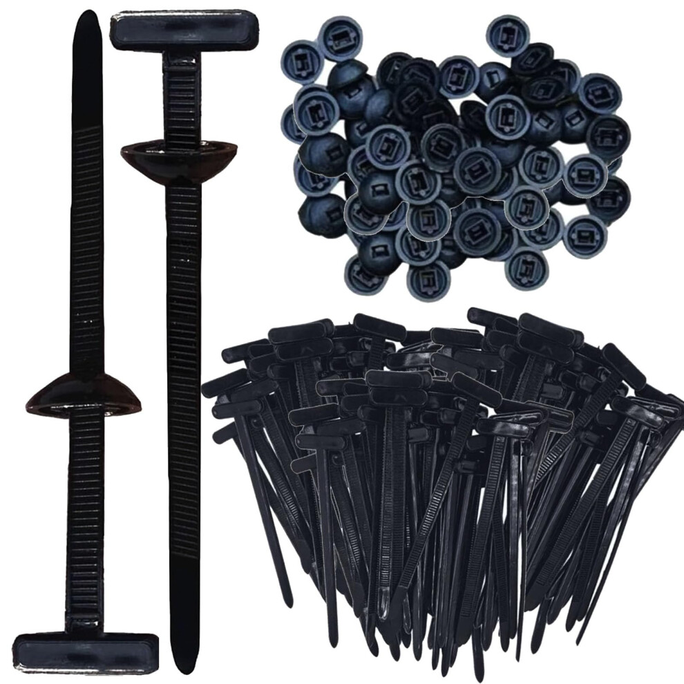 Heavy Duty Selflocking Cable Tie Buckle, Uv Resistant Nylon Zip Ties For Automotive 20Pcs 9174973172925