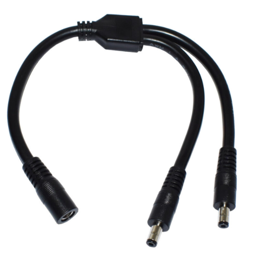 Dc 5.5X2.1mm Power Splitter Cable 12V Female To Dual Male Adapter Cord 30Cm For Cctv Cameras 9174973172949