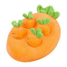 Carrot Plush Toy Cartoon Happy Fruit Park Pillow Carrot Doll 22x22cm