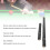 2PCS Carbon Fiber Pool Cue Extender 17in/9in 5