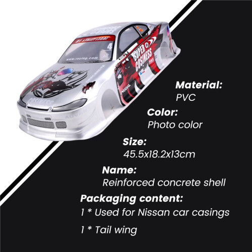 1/10 RC Car Body Shell Modification 190mm  Road Drift for  S15 1