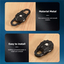 RC Auto Metalen Lier Sleepkabel Snatch Blok voor 1:10 RC Crawler Axiale SCX10 90046 TRX4 D90 TF2 MST