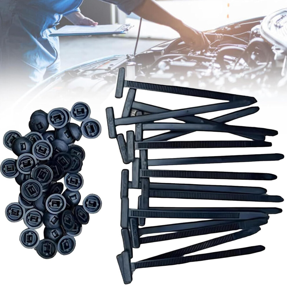 Heavy Duty Selflocking Cable Ties 50Pcs Uv Resistant Universal Nylon Zip Tie Buckles For Vehicles 9174973173434