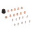 22Pcs Plasma Cutter Replacement Accessories Electrode Torch Nozzle Shield 12