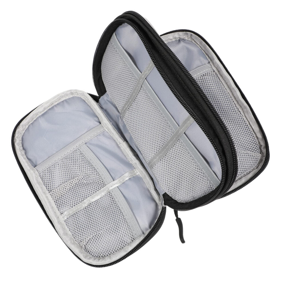 Electronic Accessories Organizer With Compact Multilayer Storage Travel Cable Bag Durable Zipper Case 9174973173694