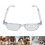 AI Translator Glasses with Bluetooth Speaker, RealTime 100 Language Translation Sunglasses White 5