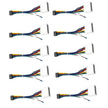 10 Sztuk Samochodowy Sprzęt Audio Radio 16 PIN Adapter do Wiązki Przewodów dla Spark Kabel Zasilający Wtyczka Jednostka Główna
