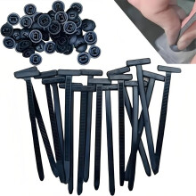Cable Tie Buckles 3.5 Inch Heavy Duty Nylon Push Lock Fasteners for Car Bumper and Trim Repairs 50pcs