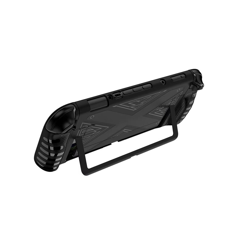 Tpu Protective Shell For 2 Handheld Game Console Case Shockproof Back Cover With Kickstand Game Accessories Black 6034191791267