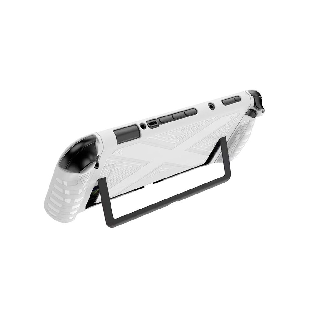 Tpu Protective Shell For 2 Handheld Game Console Case Shockproof Back Cover With Kickstand Game Accessories White 4714099944461
