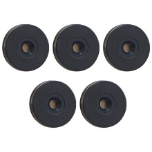 5PCS 25mm RFID Checkpoints Label Tag Guard Tour Patrol System Anti-Metal NFC 213 Chip 13.56MHz 144bytes Black