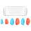 Transparent Shell+Grip Case Kit for Switch2 Game Console Ergonomic Grip Protector Case Shell Cover with Replace Grips C 1