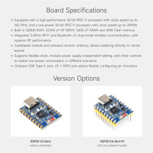 2pcs ESP32 Development Board ESP32-C6 Development Board Based ESP32-C6FH4 Dual Processors 2.4GHz WiFi 6 & BT5