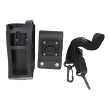 Walkie Talkie Leather Case Protective Sleeve Holster Shoulder Bag for MTP3150 MTP3200 MTP3250 MTP3550 Radio