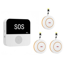 Tuya WiFi SOS+3Przycisk Wezwania Pomocy Medycznej dla Osób Starszych System Alarmowy z Pagerem dla Opiekuna dla Pacjentów w Podeszłym Wieku