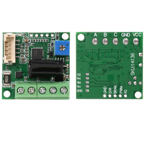 6V12V24V Brushless Motor Speed Controller with Hall BLDC Driver Board Module with Cable Power Supply 1