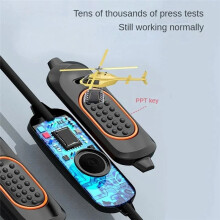 2-Poliges Walkie-Talkie-Headset Aus Silikon, Kabelgebunden, für Zweiwege-Amateurfunkgeräte, Ohrhörer für BF-888S UV5R