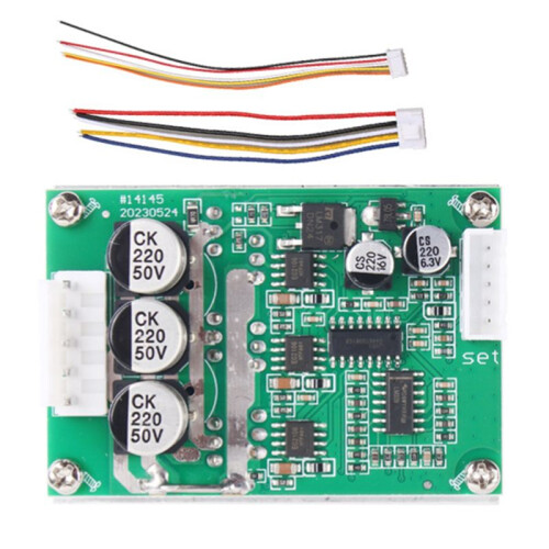 500W15A Brushless Hallless Motor Driver Board DC12-36V Speed Regulation Forward and Reverse High Power Controller