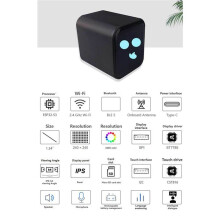For DeepSeek XiaoZhi AI Voice Chat Robot Box ESP32-S3 N16R8 Development Board 1.54 in Touchscreen Wifi Weather Station A