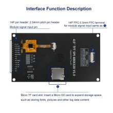4.0 Inch 320X480 SPI Serial TFT LCD Display Capacitive Touchscreen Module for ESP32/STM32/ &Mage2560