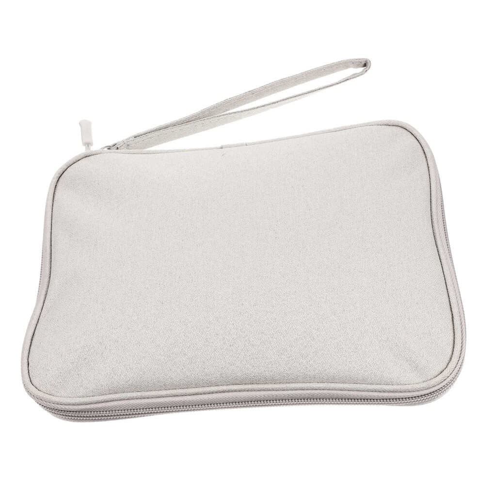 Grey Electronics Organizer Bag For Travel Cords And Chargers With Zipper Tech Accessories Storage 9174973174097