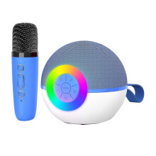 -Karaoke-Maschinenlautsprecher, Tragbares -Mikrofon-Songspielzeug mit LED-Licht, Weihnachts- und Geburtstagsgeschenk für Kinder,C