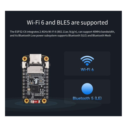 ESP32-C6 Lcd Screen Development Board Wifi 6  5 Onboard Rgb Color 1.47 Inch Tft Led Screen USB Type-C Interface 2
