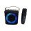 Multifunctionele  Audio Draagbare Microfoon Kleurrijke Led Sfeerlamp Thuis Karaoke Luidspreker 1 Microfoons 2