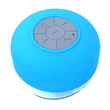 Banheiro Sem Fio Alto-Falante Ventosa Portátil RGB Luz Estéreo Alto-Falante para Esportes Ao Ar Livre Azul