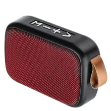 Portable Speakers Outdoor Loudspeaker Wireless Column 3D Stereo Music Player Hifi Sound Box Black&Red