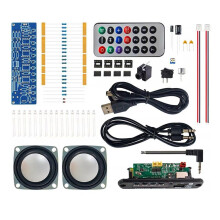 Kit de Altavoz para Bricolaje con Radio FM de 85,7 A 108 MHz, Kit Electrónico para Práctica de Proyectos de Soldadura, Soldadura de Disco U